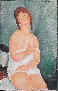 Amedeo Modigliani, Junge Frau im Hemd